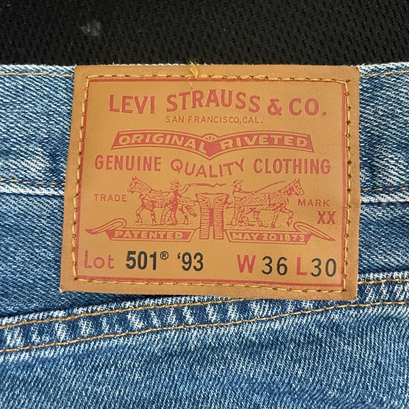 Levi’s 501® '93 STRAIGHT FIT MEN'S JEANS - 36x30 - Picture 6 of 6